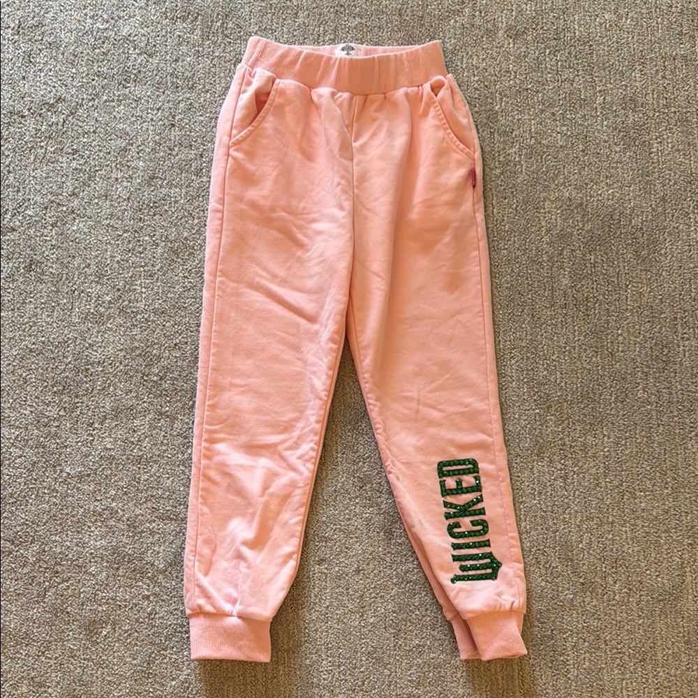 Lola + The Boys Pink and Green Sweatpants Relaxed Fit